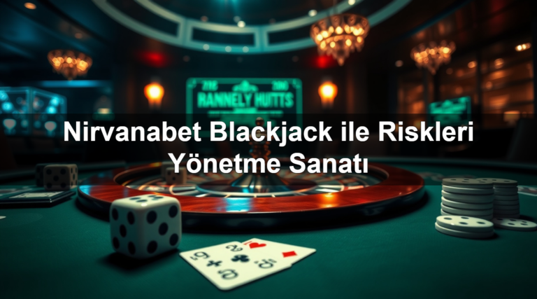 Nirvanabet Blackjack ile Riskleri Yönetme Sanatı